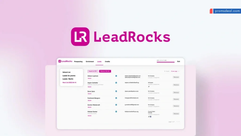 Leadrocks Lifetime Deal Review