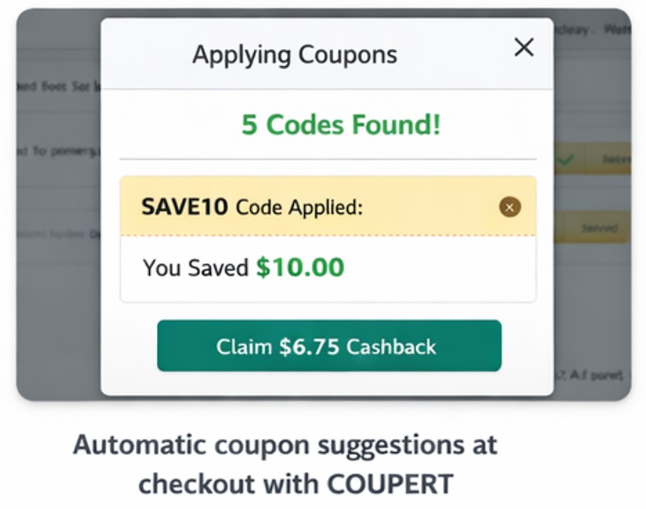 COUPERT coupon popup 