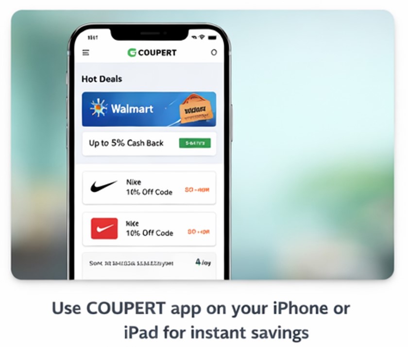 COUPERT iOS app screenshot
